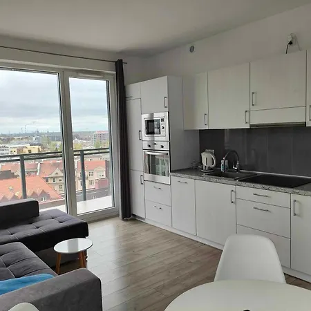 Lägenhet Apartament Panorama Z Walowej Gdańsk